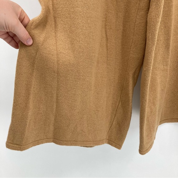 Achro Wool Blend Wide Leg Knit Pull-On Pant Sz.S Camel Stretch Casual Cozy Chic - Picture 7 of 10